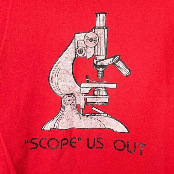 Illinois State Redbirds Microbiology T Shirt Vintage 80s ISU University Scope Us - Picture 4 of 8